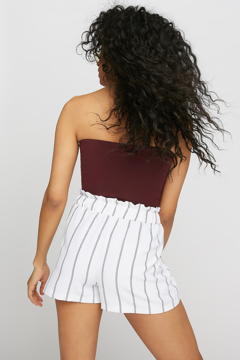 Women Bustier tubulaire de base Rouge foncé