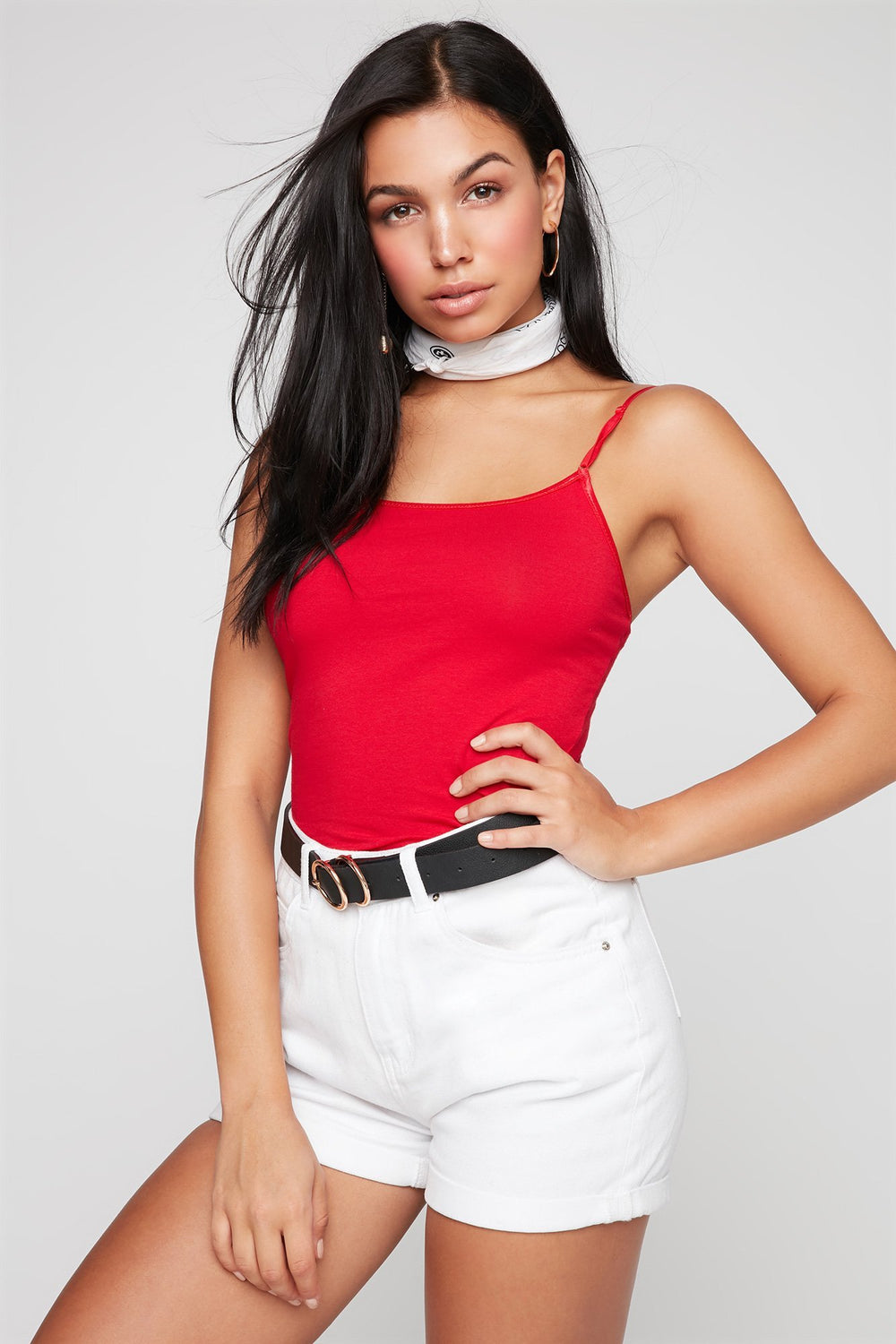 Women Camisole de base Rouge foncé
