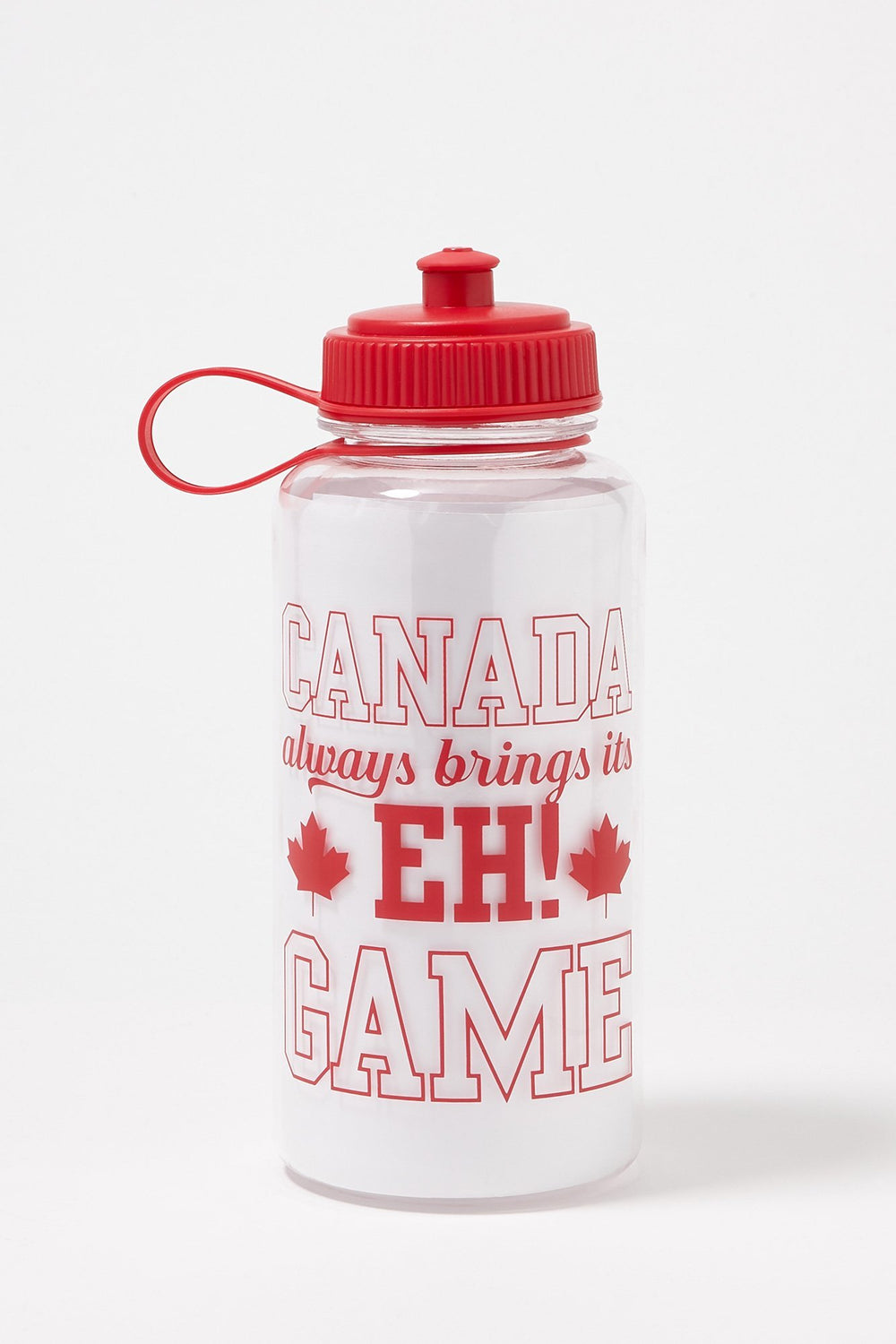 Women Bouteille d'eau de plastique à imprimé Canada Rouge