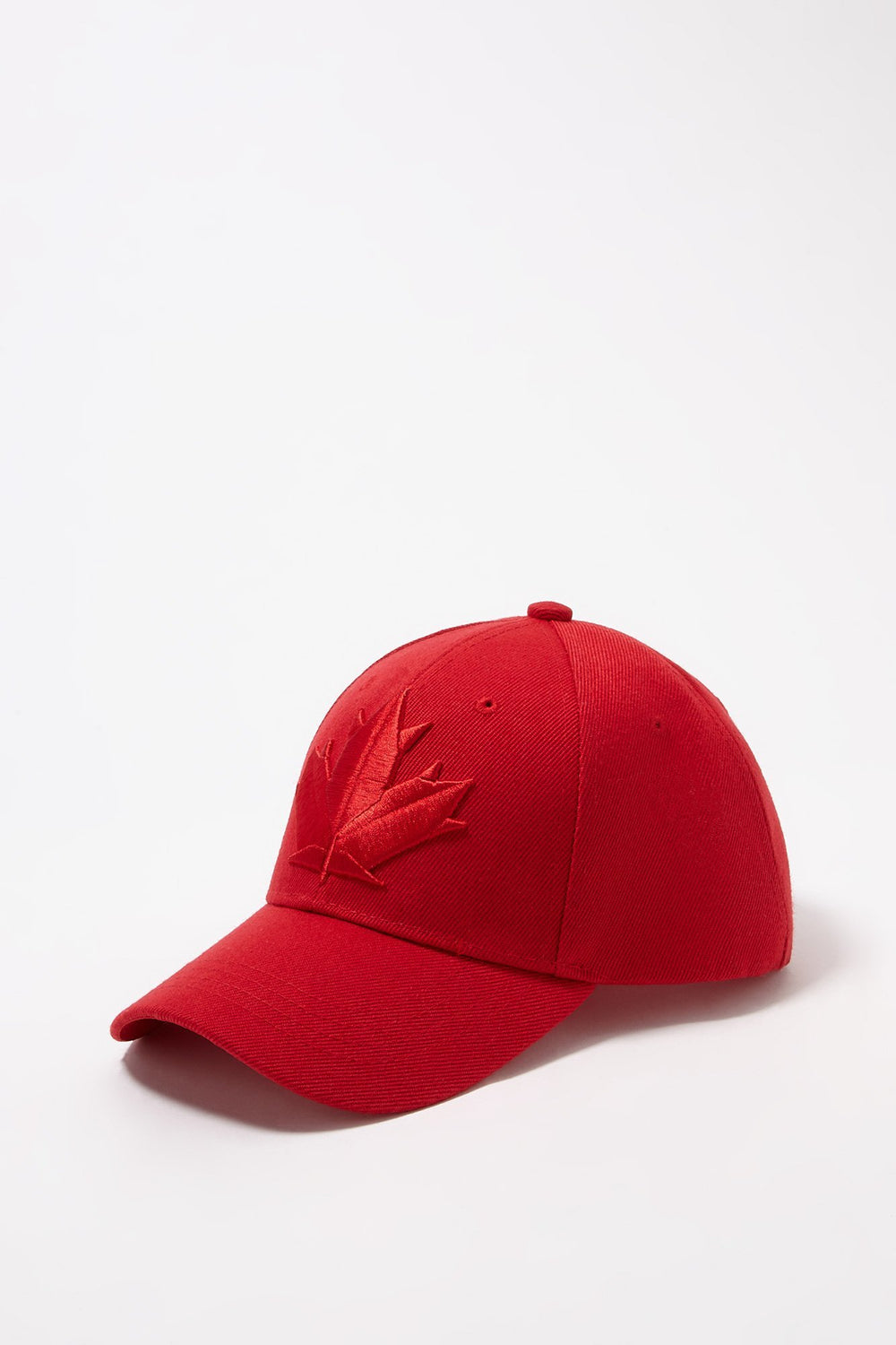 Women Casquette à motif brodé Feuille d'érable Canada Rouge