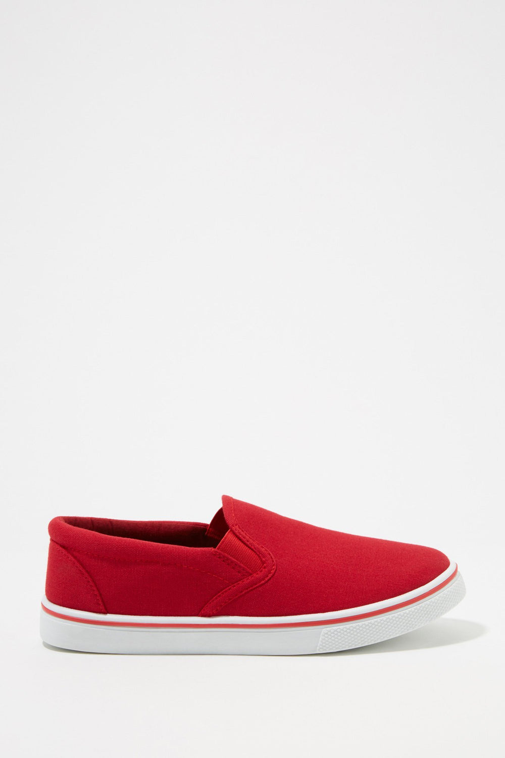 Women Espadrilles en toile à enfiler classiques Rouge