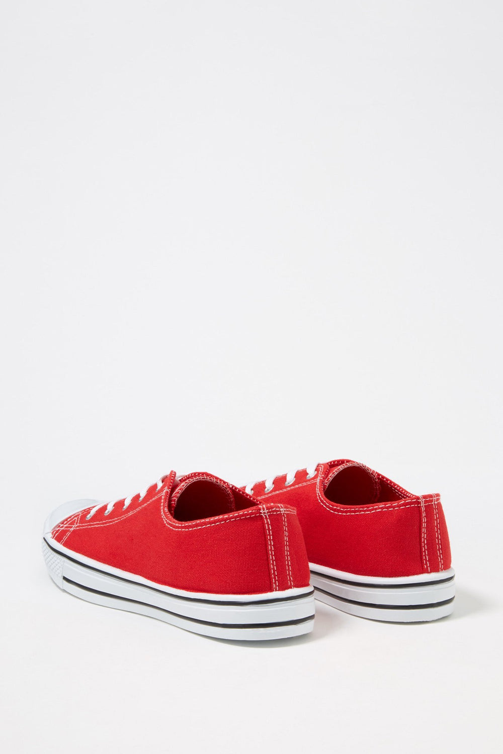 Women Espadrilles en toiles lacées Rouge