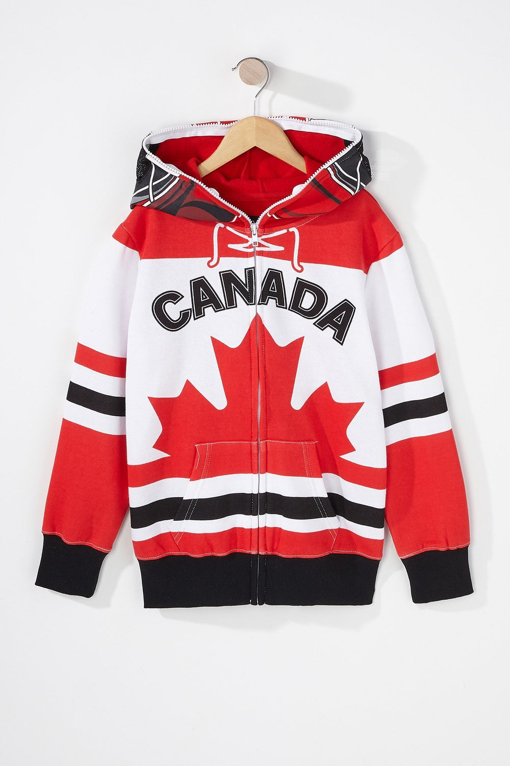 Kids Haut à capuchon Canada pour garçon Rouge