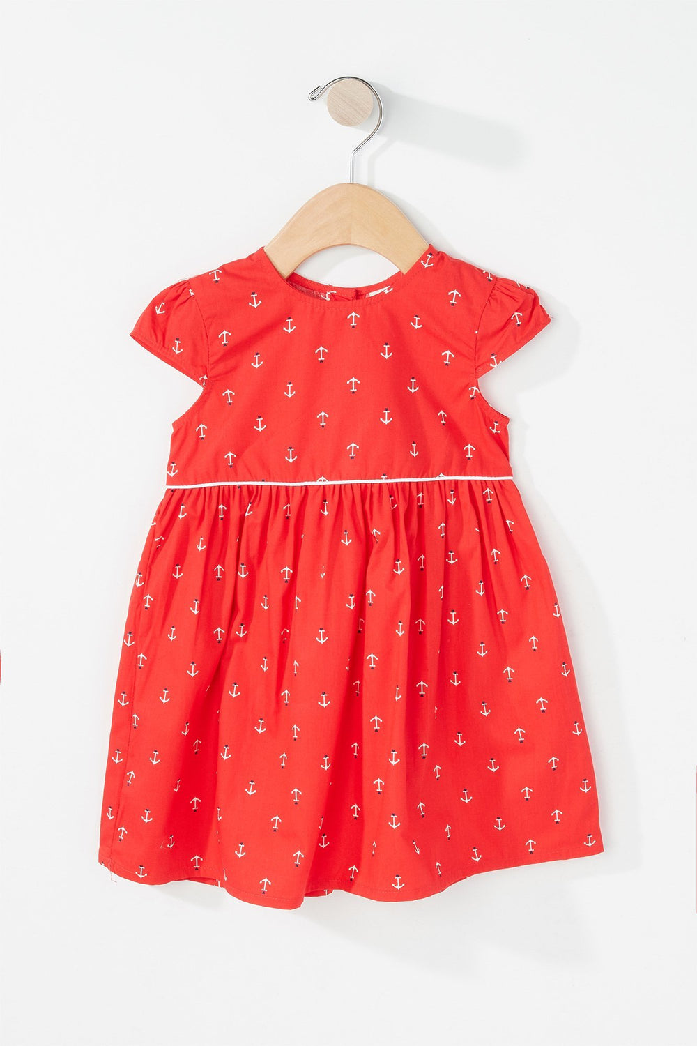 Kids Robe à imprimé Ancre pour bébé fille Rouge