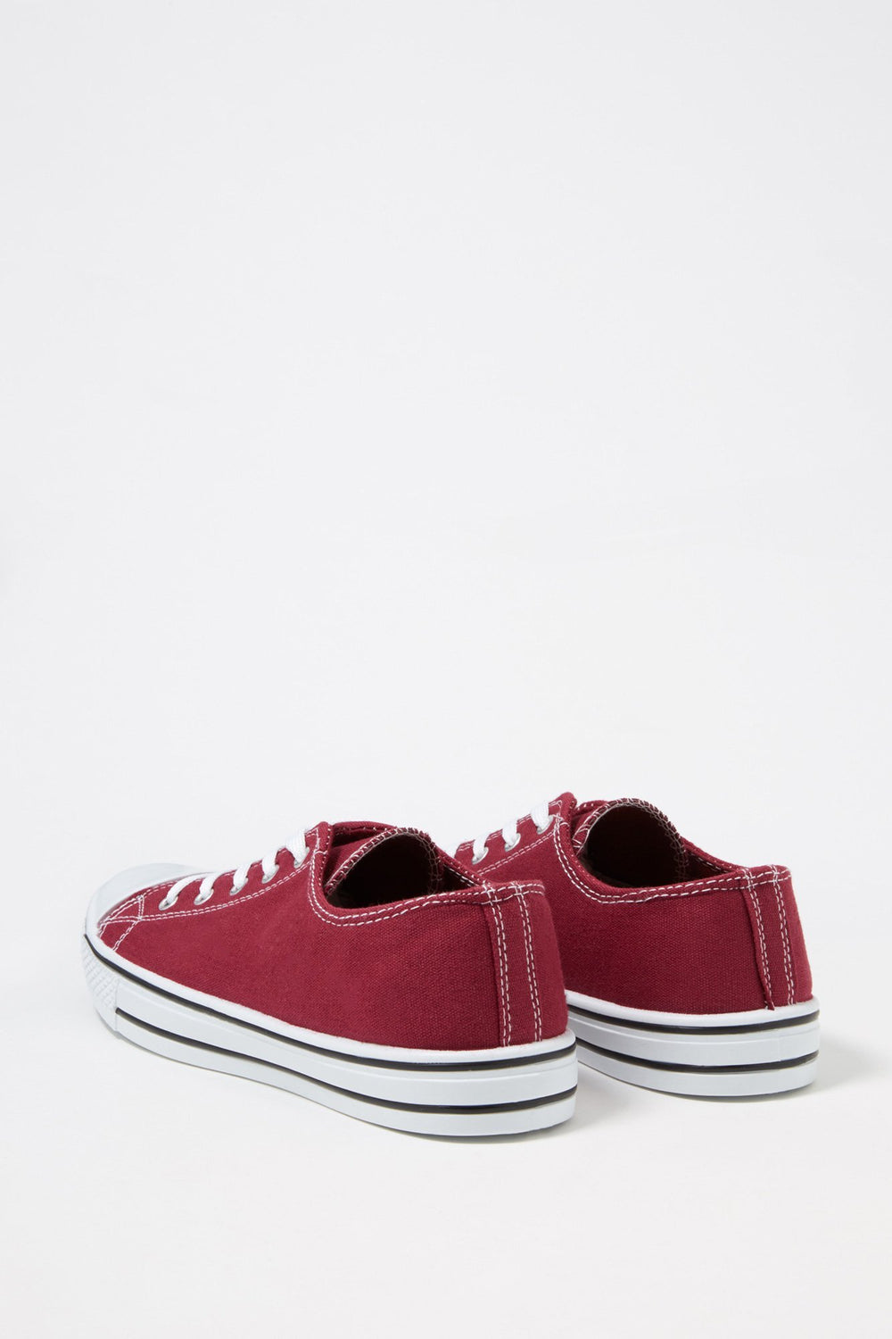 Women Espadrilles en toiles lacées Rouge vin