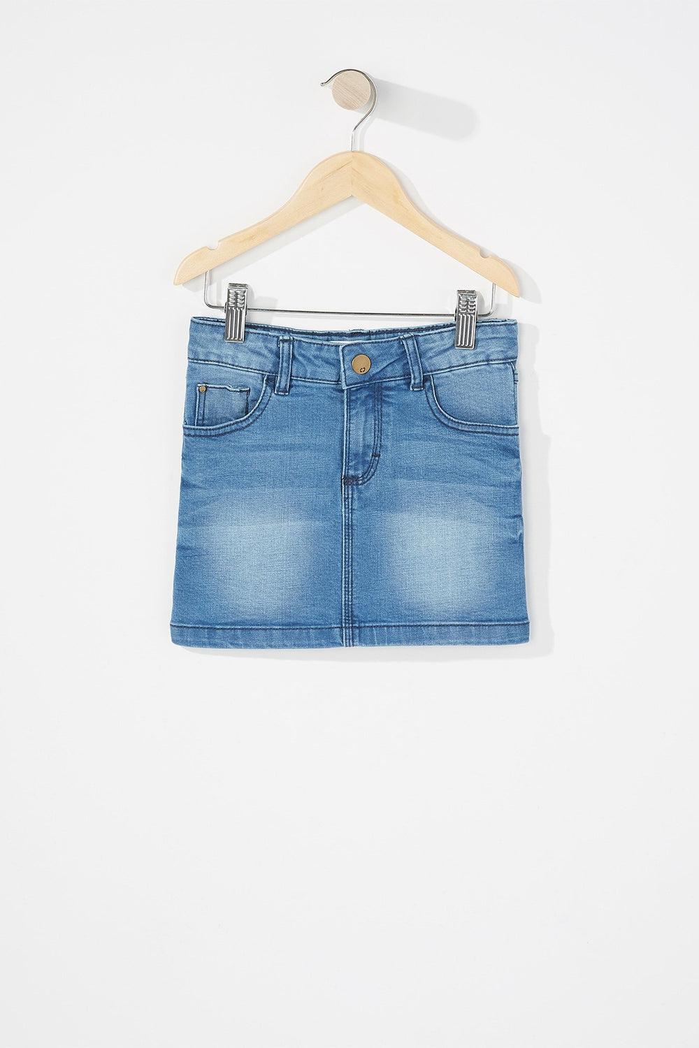 Kids Girls Denim Skirt Royal Blue
