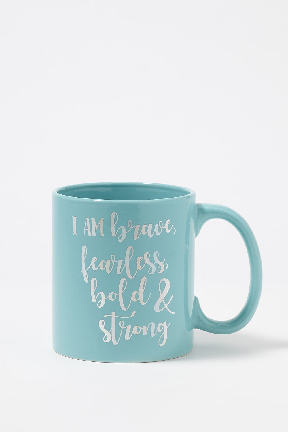 Women Ceramic Fearless Graphic Mug Sage