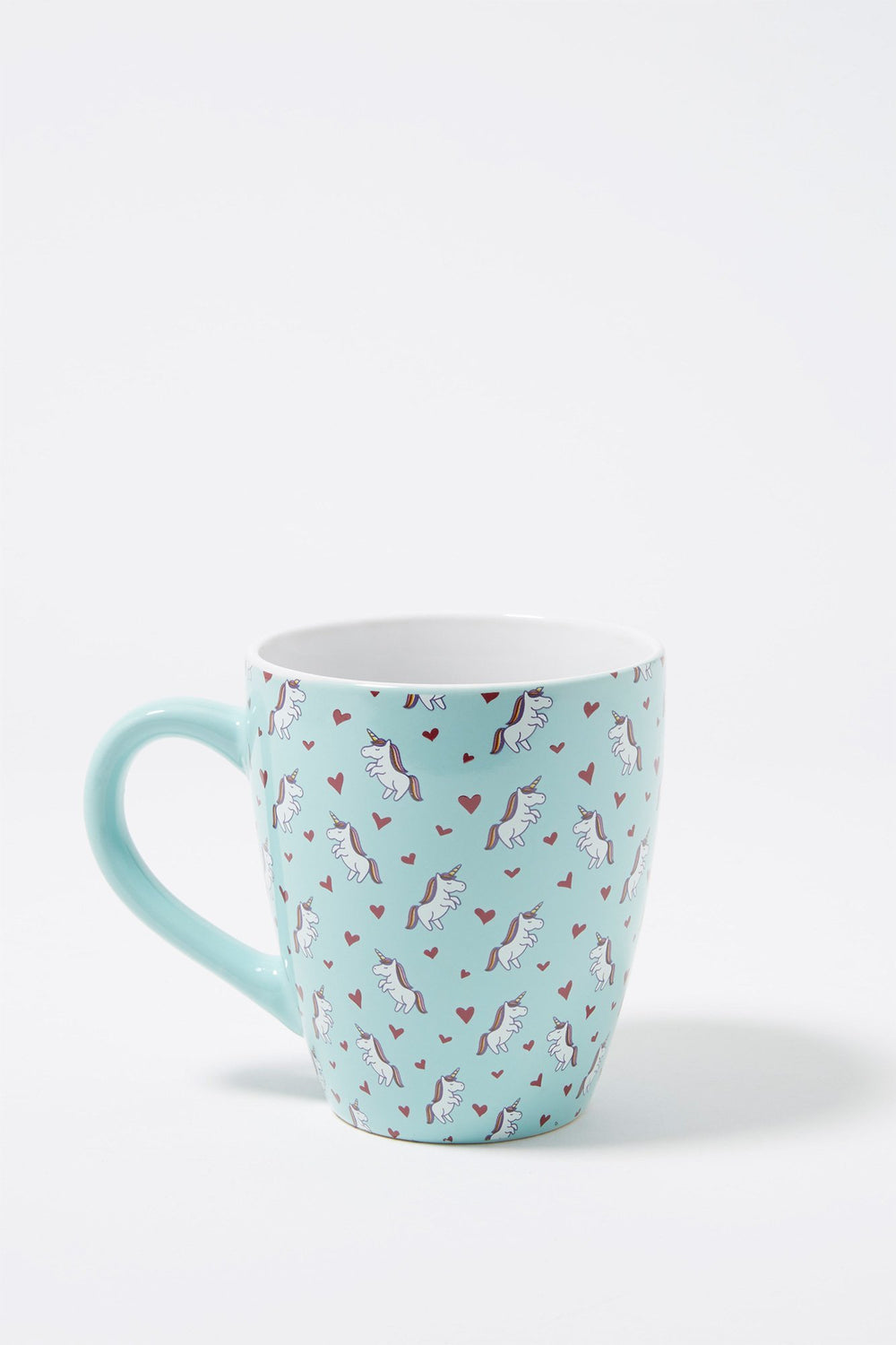 Women Ceramic Graphic Unicorn Mug Sage