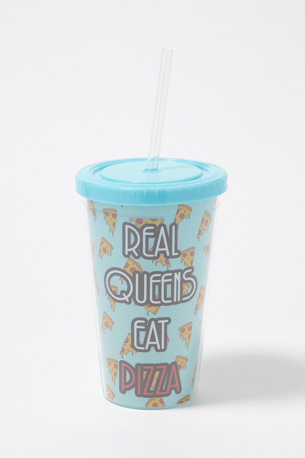 Women Glitter Graphic Water Bottle With Straw Sage