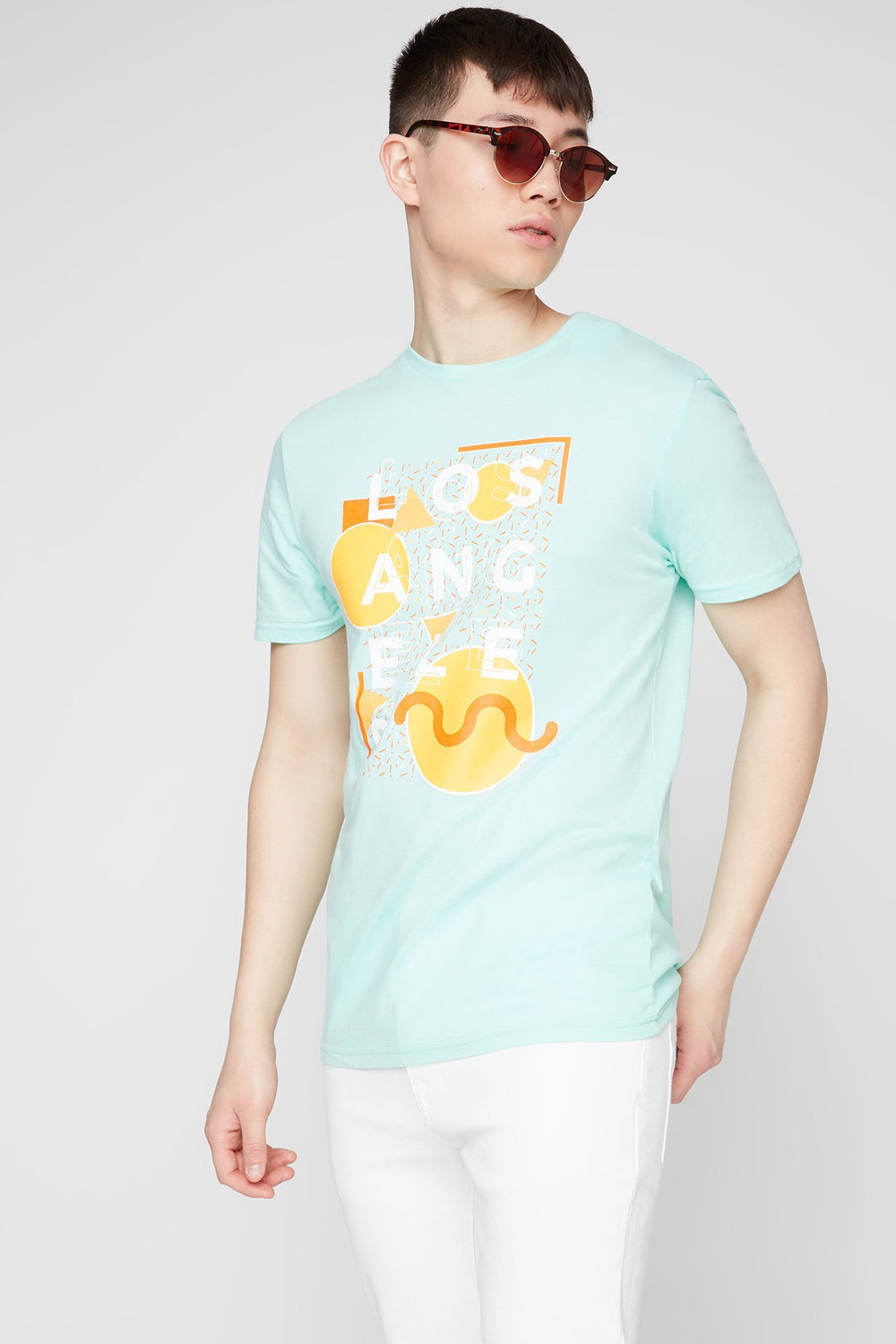 Men Los Angeles Graphic T-Shirt Sage