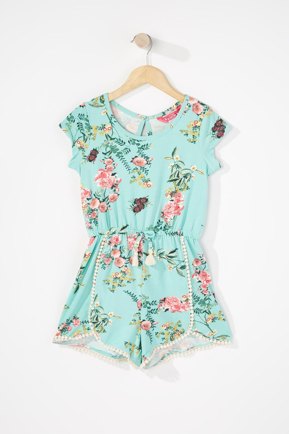 Kids Combi-short imprimé crocheté pour fille Sauge