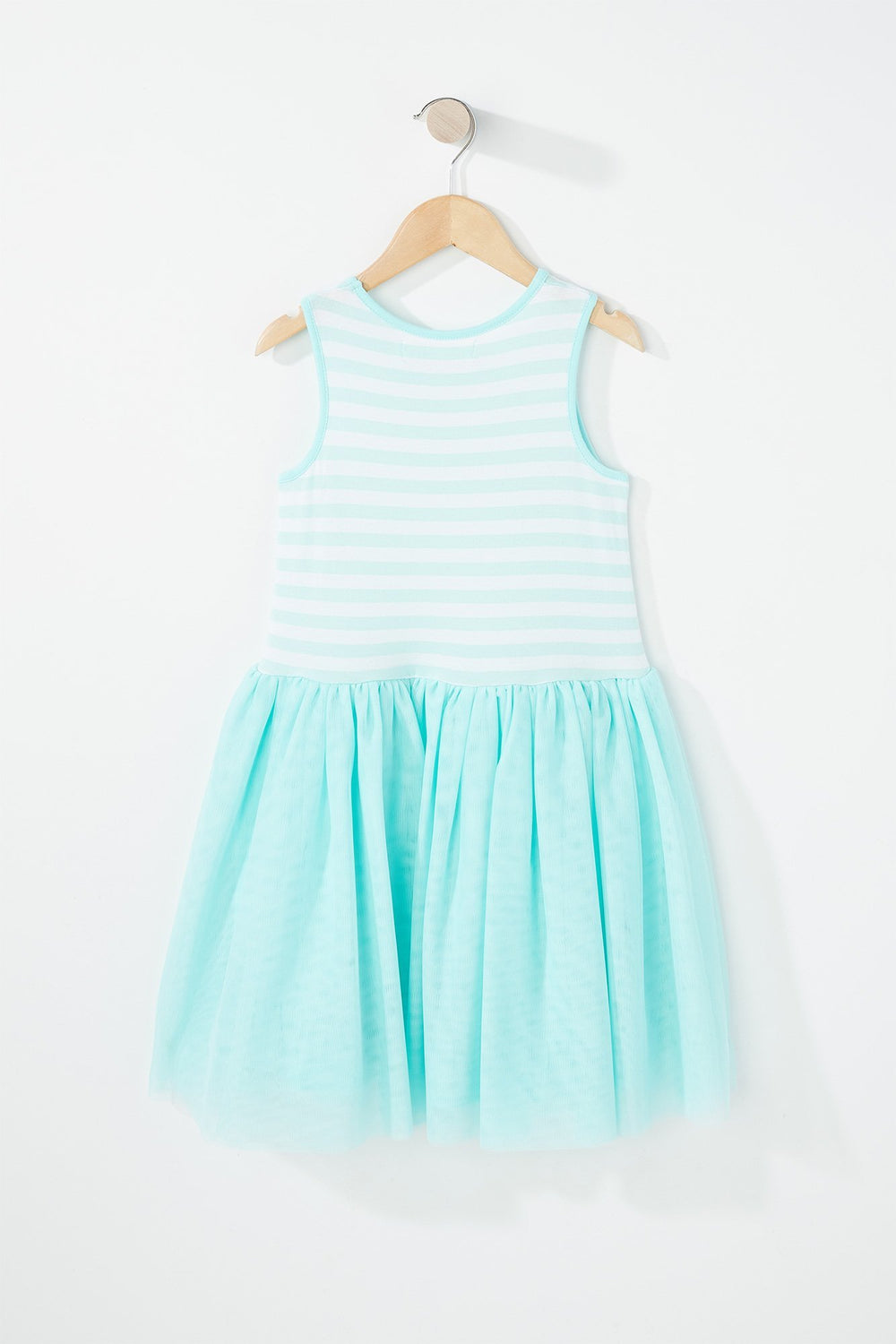 Kids Robe ballerine rayée avec poche à paillettes pour fille Sauge
