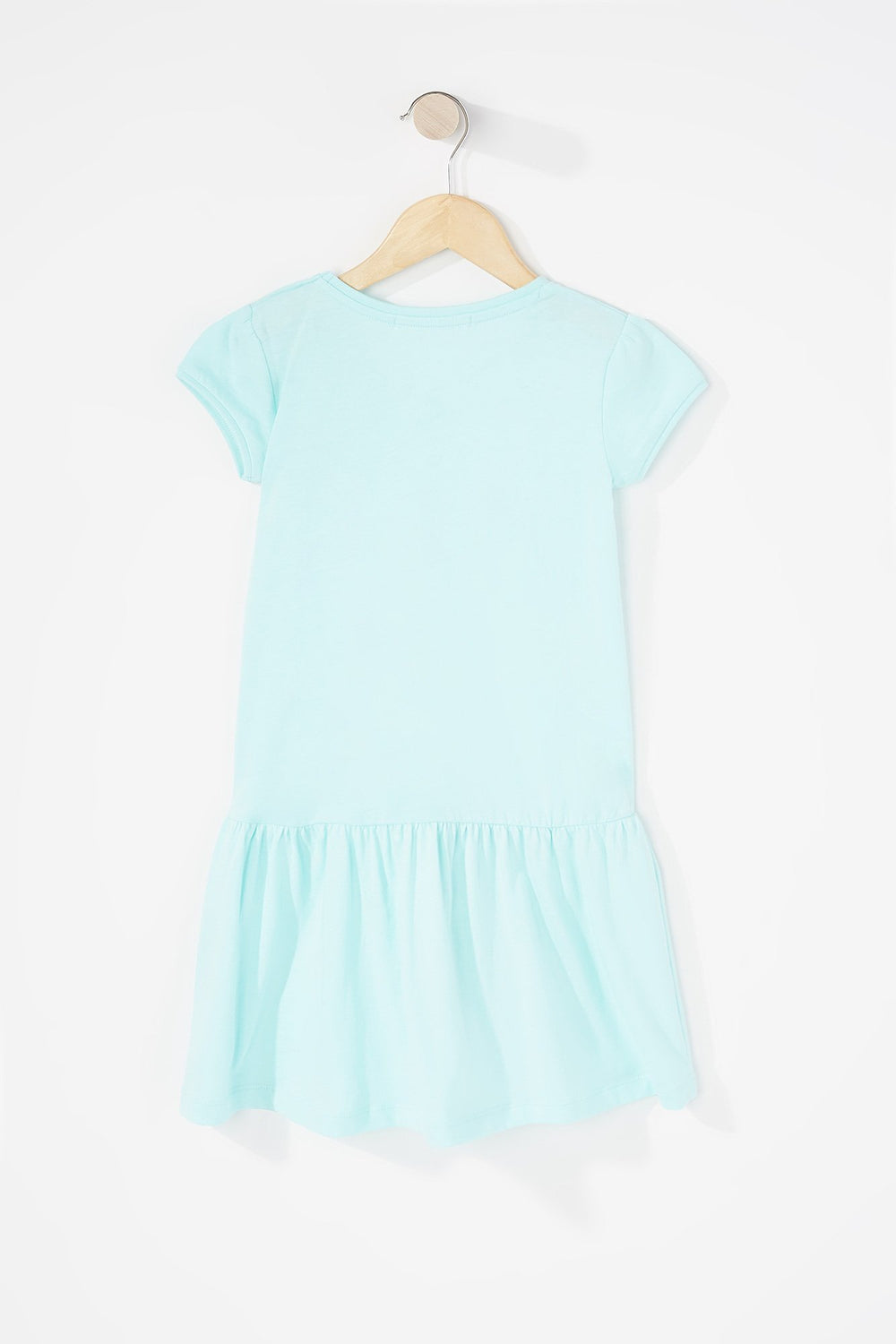 Kids Robe t-shirt à basque imprimée pour fille Sauge