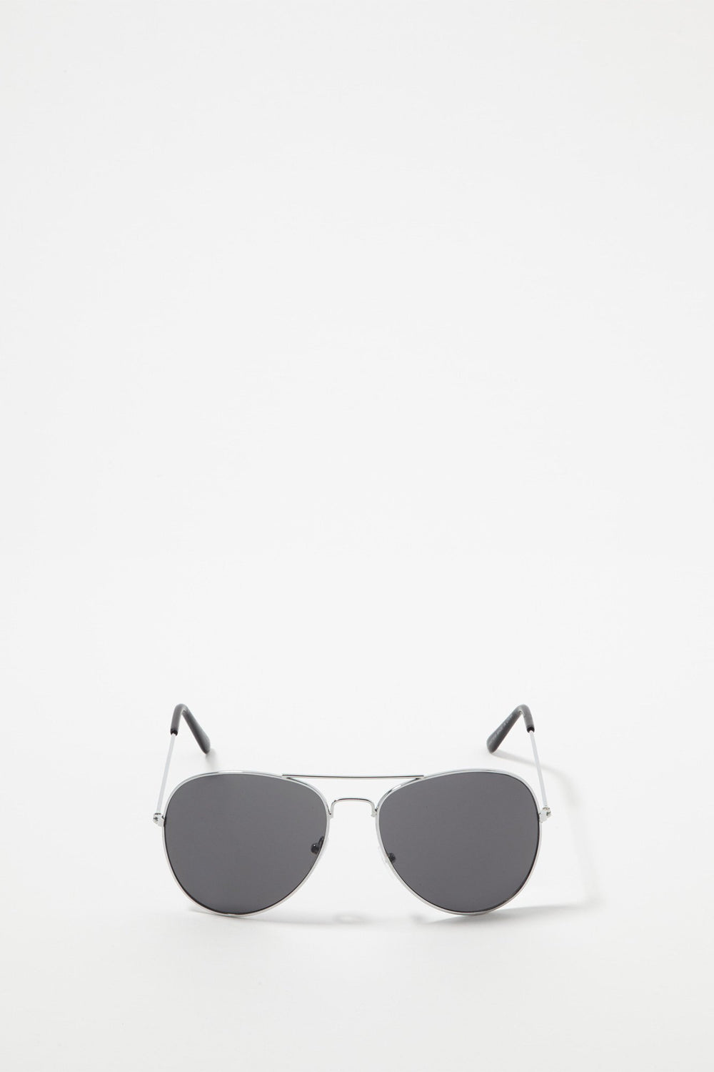 Men Colourful Aviator With Brow Bar Sunglasses Silver