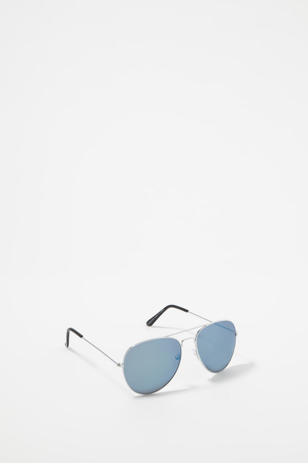Men Colourful Mirrored Aviator Brow Bar Sunglasses Silver