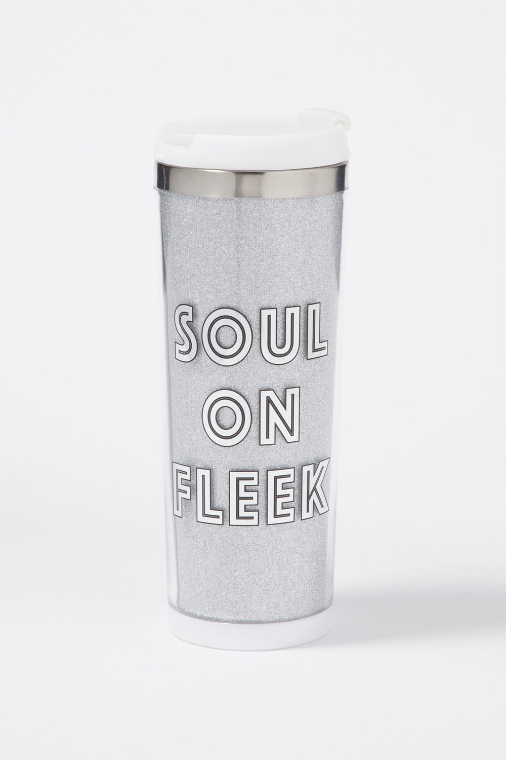 Women Graphic Travel Mug Silver