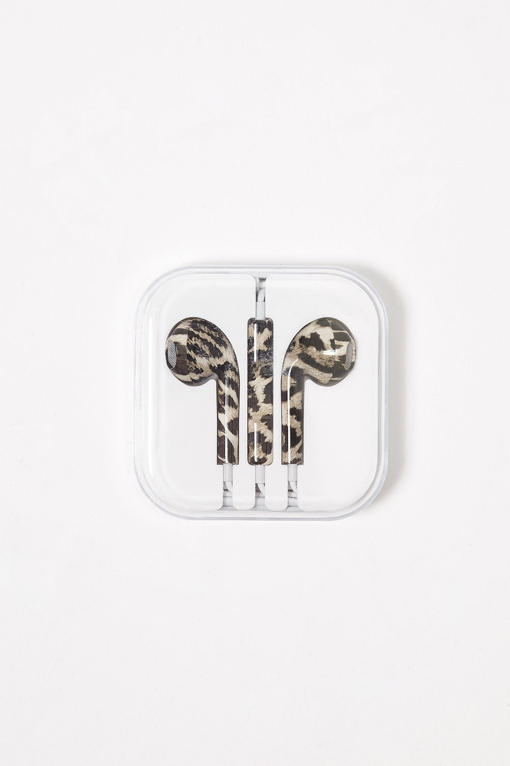 Men Women Graphic Ear Buds Tan