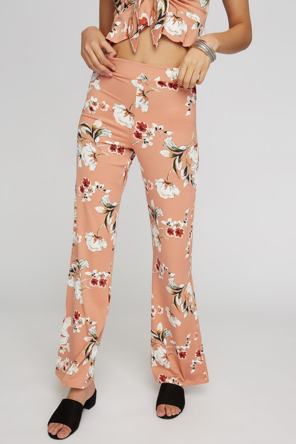 Women Jupe-culotte fleurie à taille haute Varié