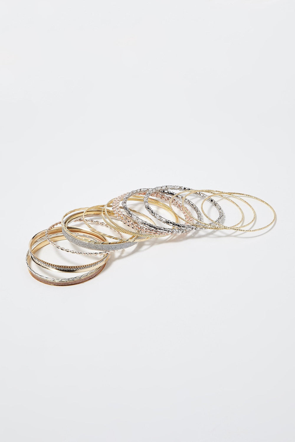 Women Ensemble de bracelets tressés métallisées (10 unités) Varié