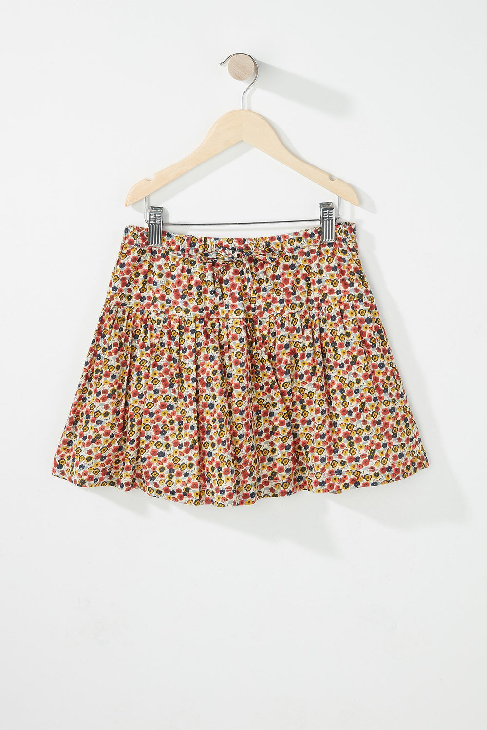 Kids Minijupe fleurie à taille coulissante pour fille Varié