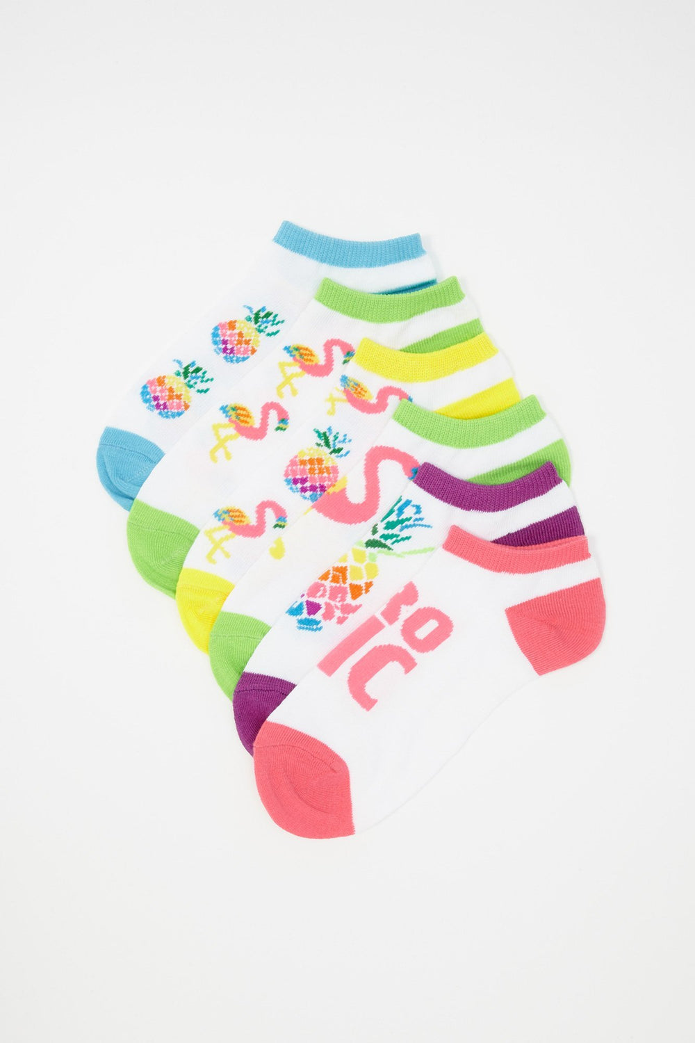 Kids Socquettes imprimées pour fille (6 paires) Varié