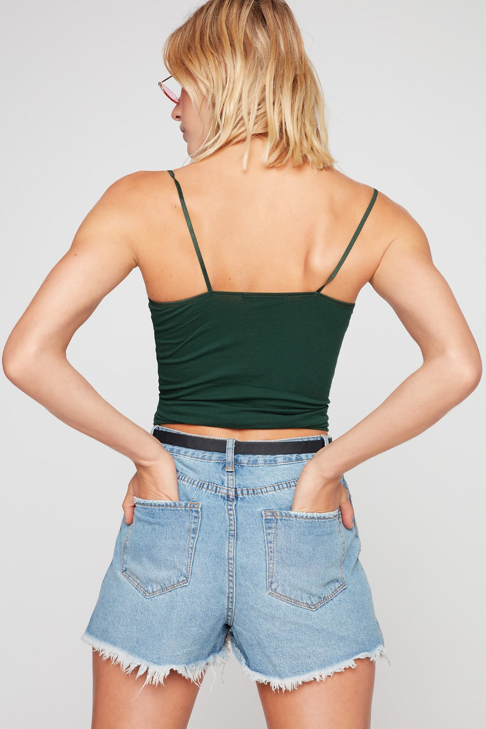 Women Camisole de base Vert chasseur