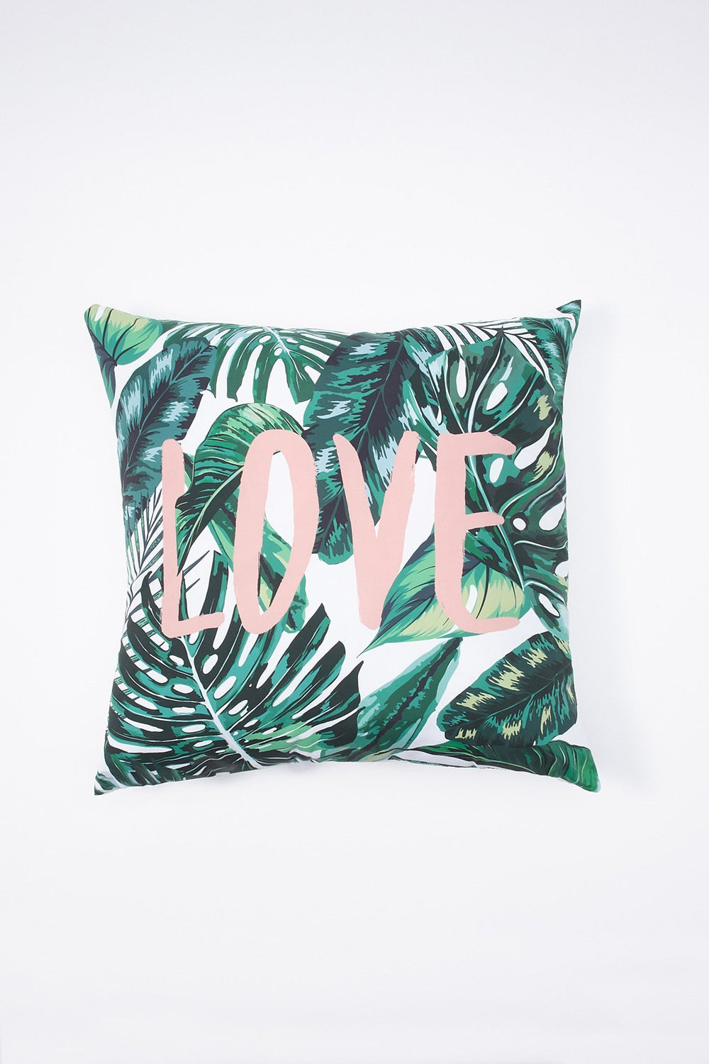 Women Coussin décoratif à imprimé Love Plants Vert