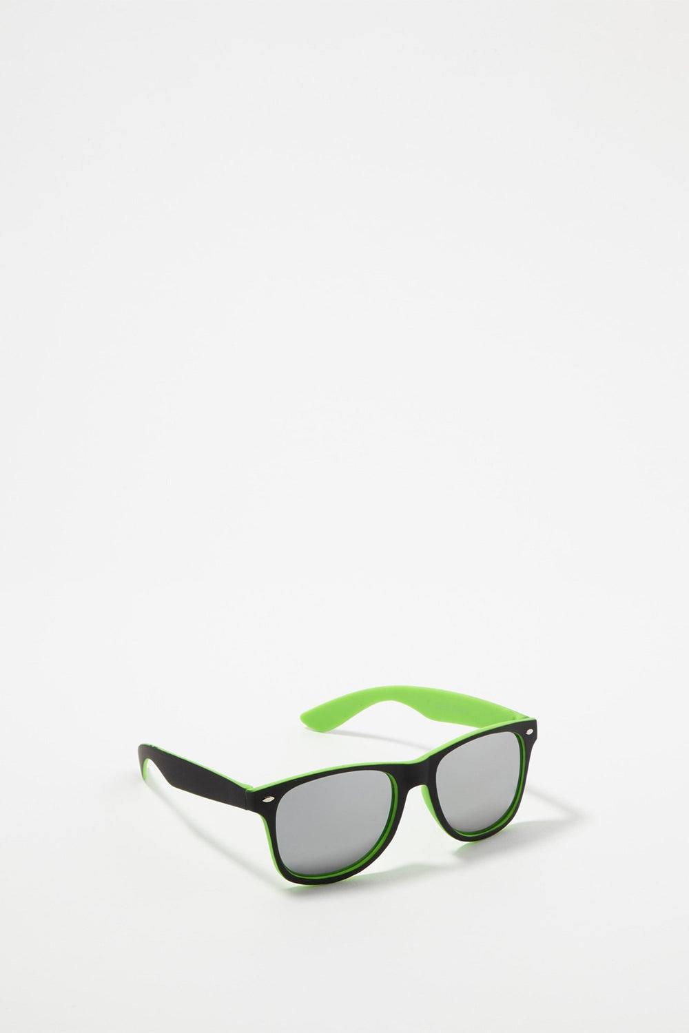 Men Lunettes de soleil Wayfarer Soft Tech deux-tons Vert