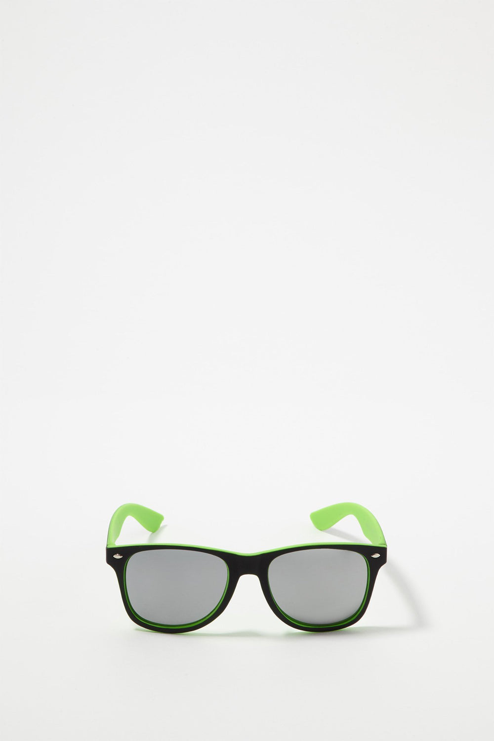 Men Lunettes de soleil Wayfarer Soft Tech deux-tons Vert