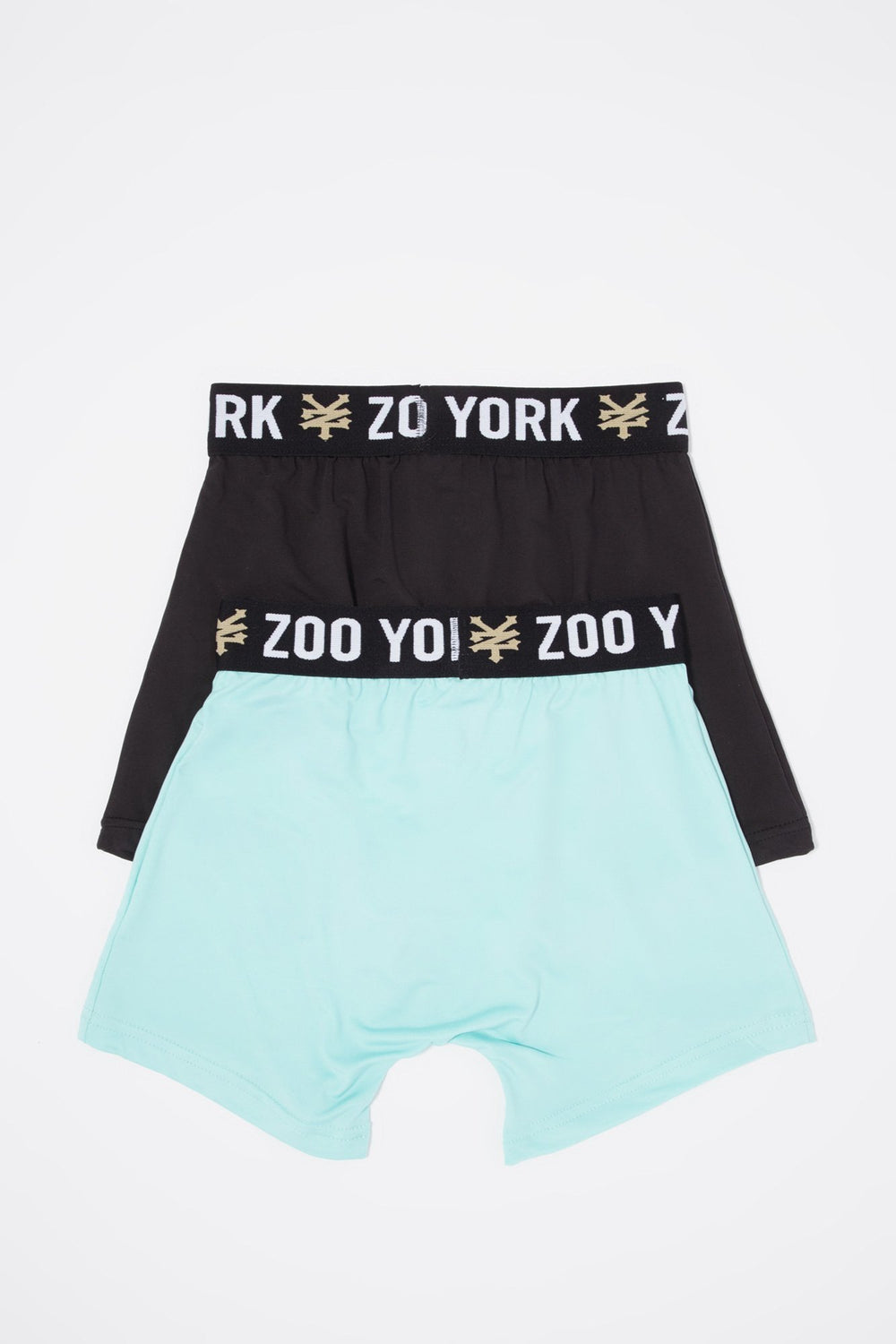 Kids Caleçons Zoo York avec bande noire et menthe pour garçon (2 paires) Vert