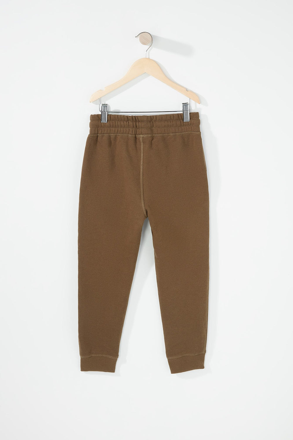 Kids Pantalon de jogging en molleton à taille coulissante pour garçon Vert