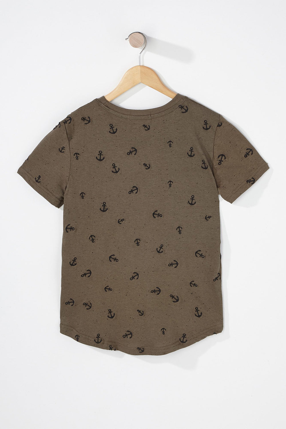 Kids T-shirt à imprimé Ancre pour garçon Vert
