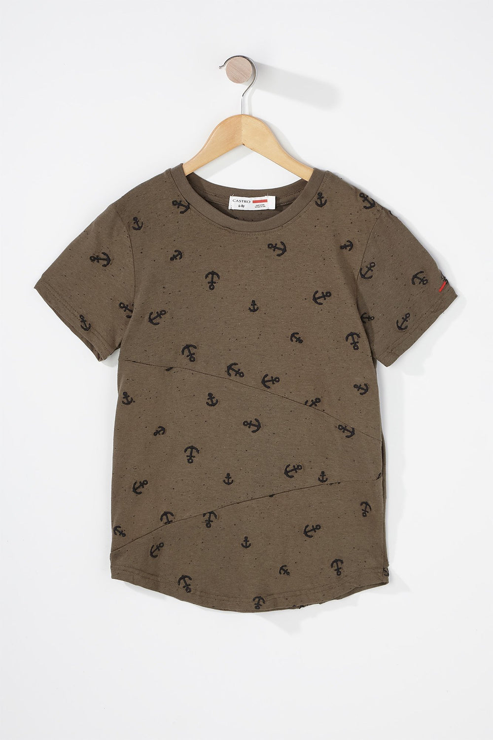 Kids T-shirt à imprimé Ancre pour garçon Vert