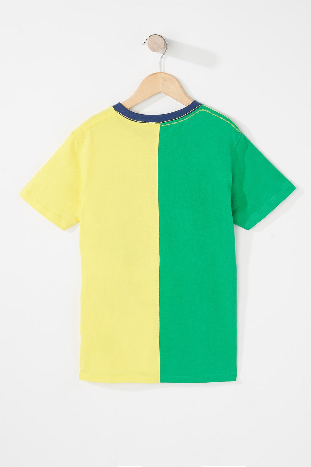 Kids T-shirt à imprimé World Cup Brazil avec encolure dégagée pour garçon Vert