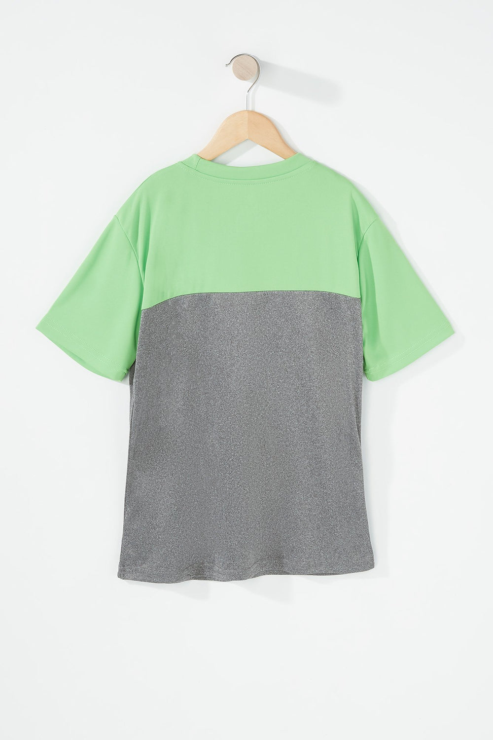 Kids T-shirt sport à blocs de couleurs pour garçon Vert