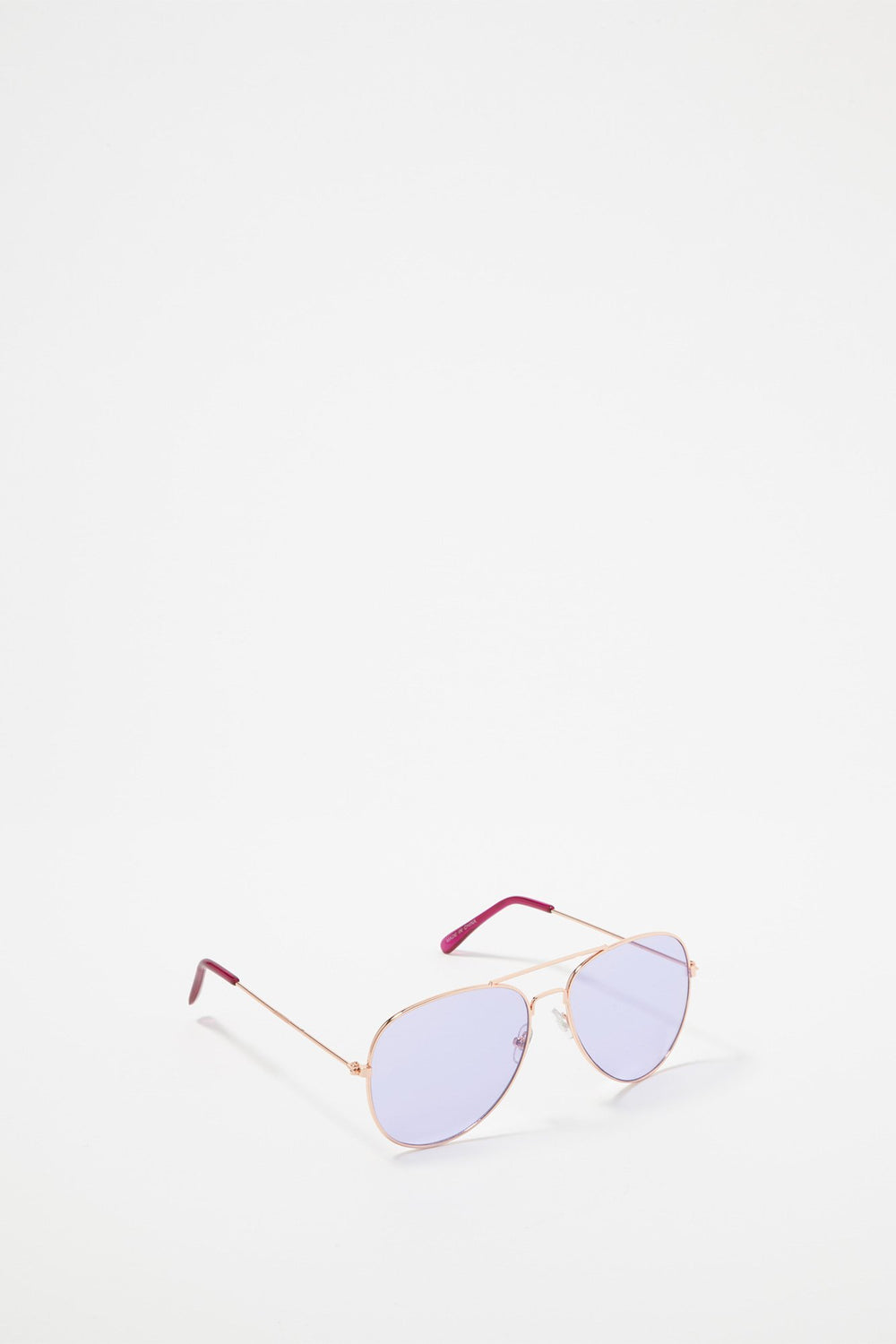Women Lunette de soleil aviateur colorées Violet