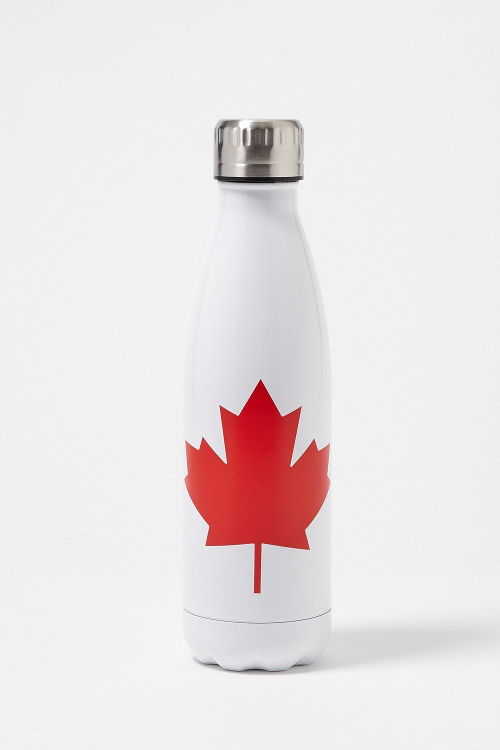 Women Canada Twist Top Graphic Water Bottle White