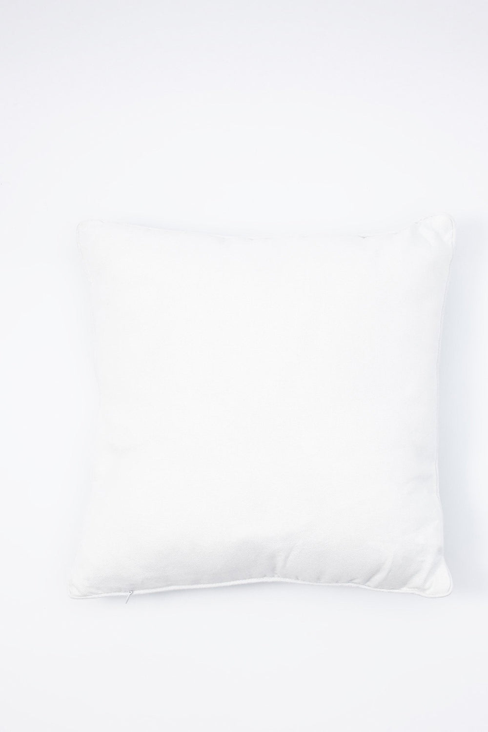 Women Canvas Good Vibes Tropical Plant Decorative Pillow White