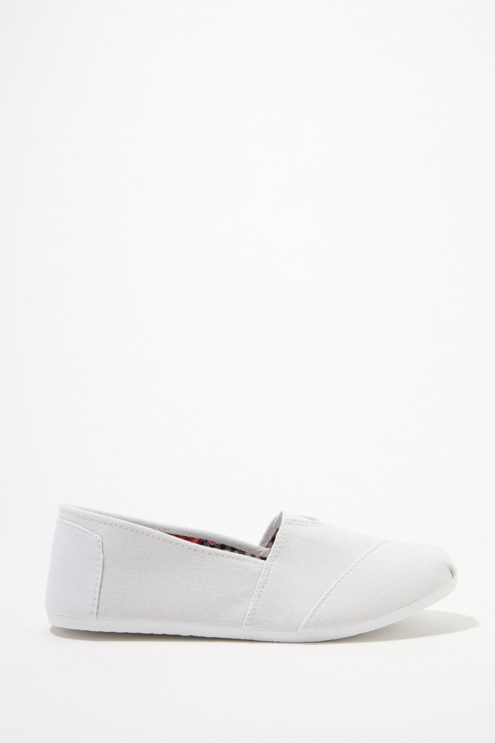 Women Canvas Slip-On Sneakers White