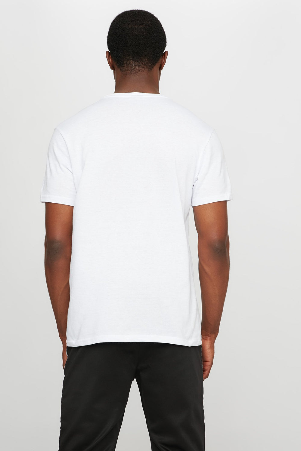Men Rocawear Racing Division Striped Graphic T-Shirt White