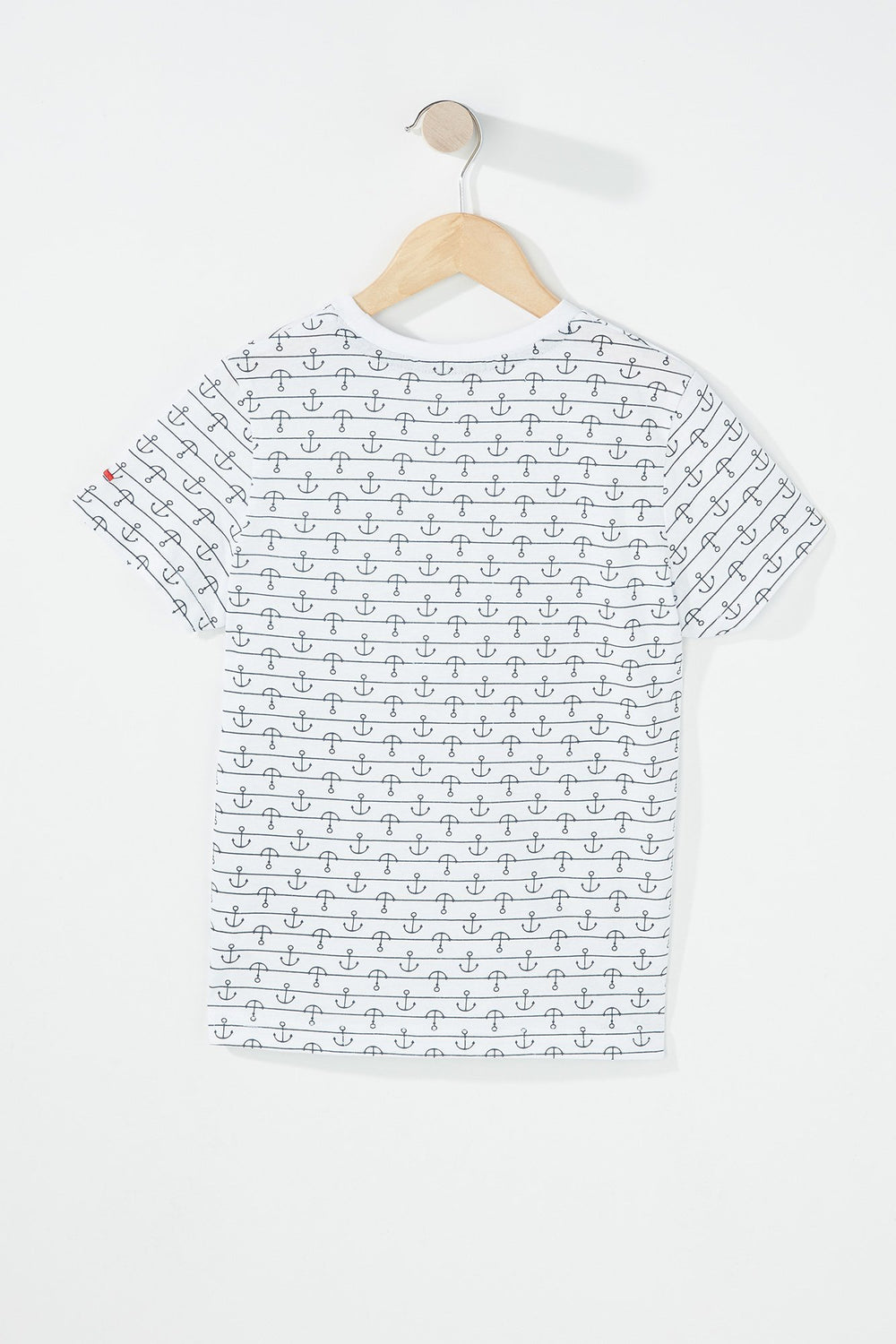 Kids Boys Anchor Printed T-Shirt White