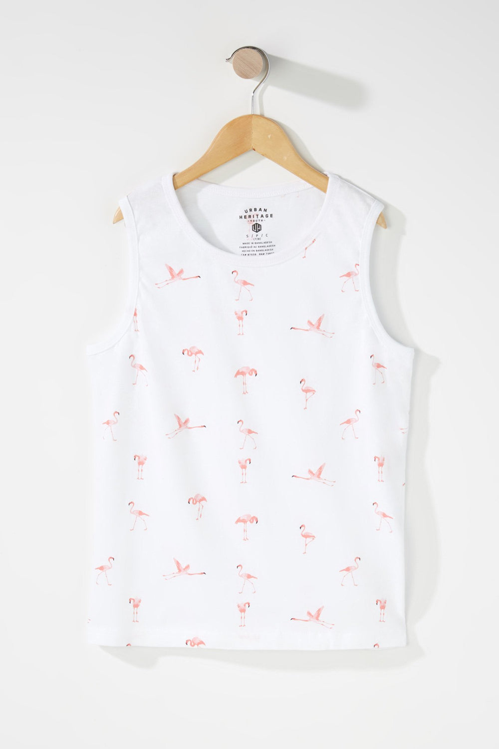 Kids Boys Graphic Tank White