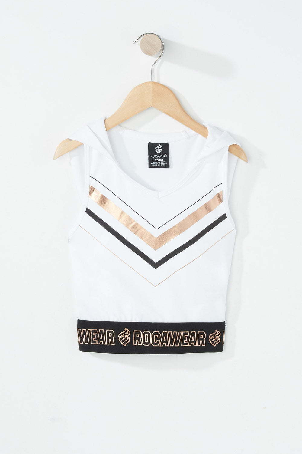 Kids Girls Rocawear Graphic Hooded Popover Tank White