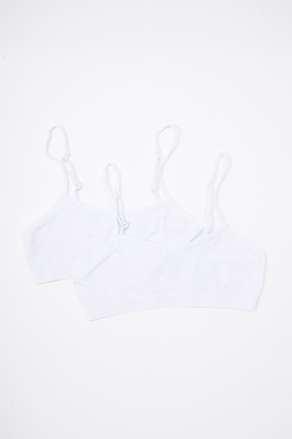 Kids Girls Seamless Bra (2 Pack) White