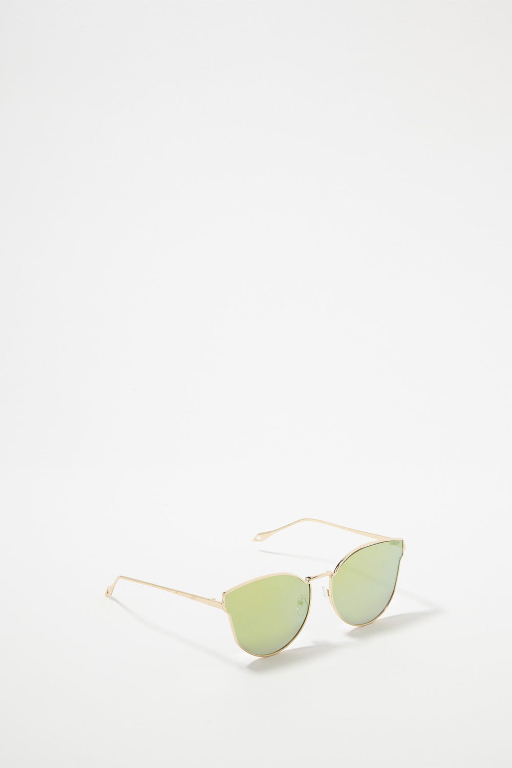 Women Colourful Mirrored Cateye Sunglasses Yellow
