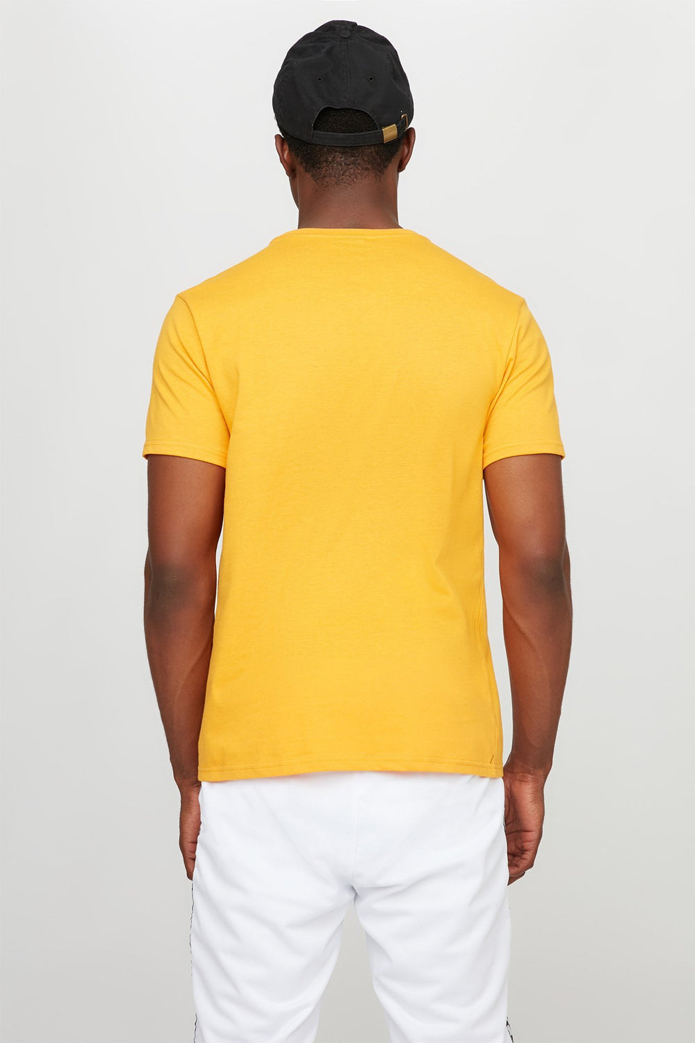 Men Rocawear Racing Checkered Graphic T-Shirt Yellow